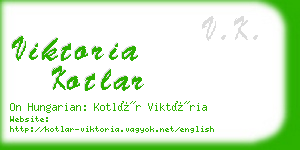 viktoria kotlar business card